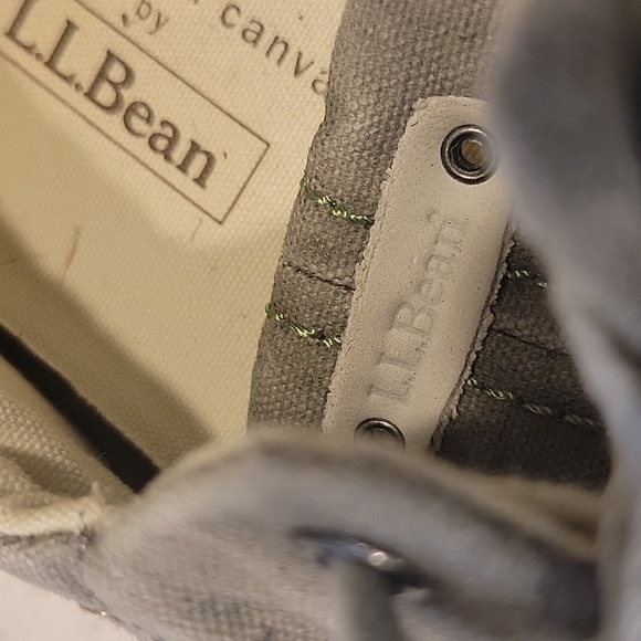 LL Bean Sunwashed Canvas Sneaker EUC Size 8 - Picture 9 of 9